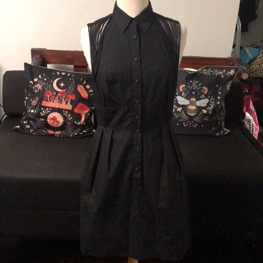 Black gothic western dress